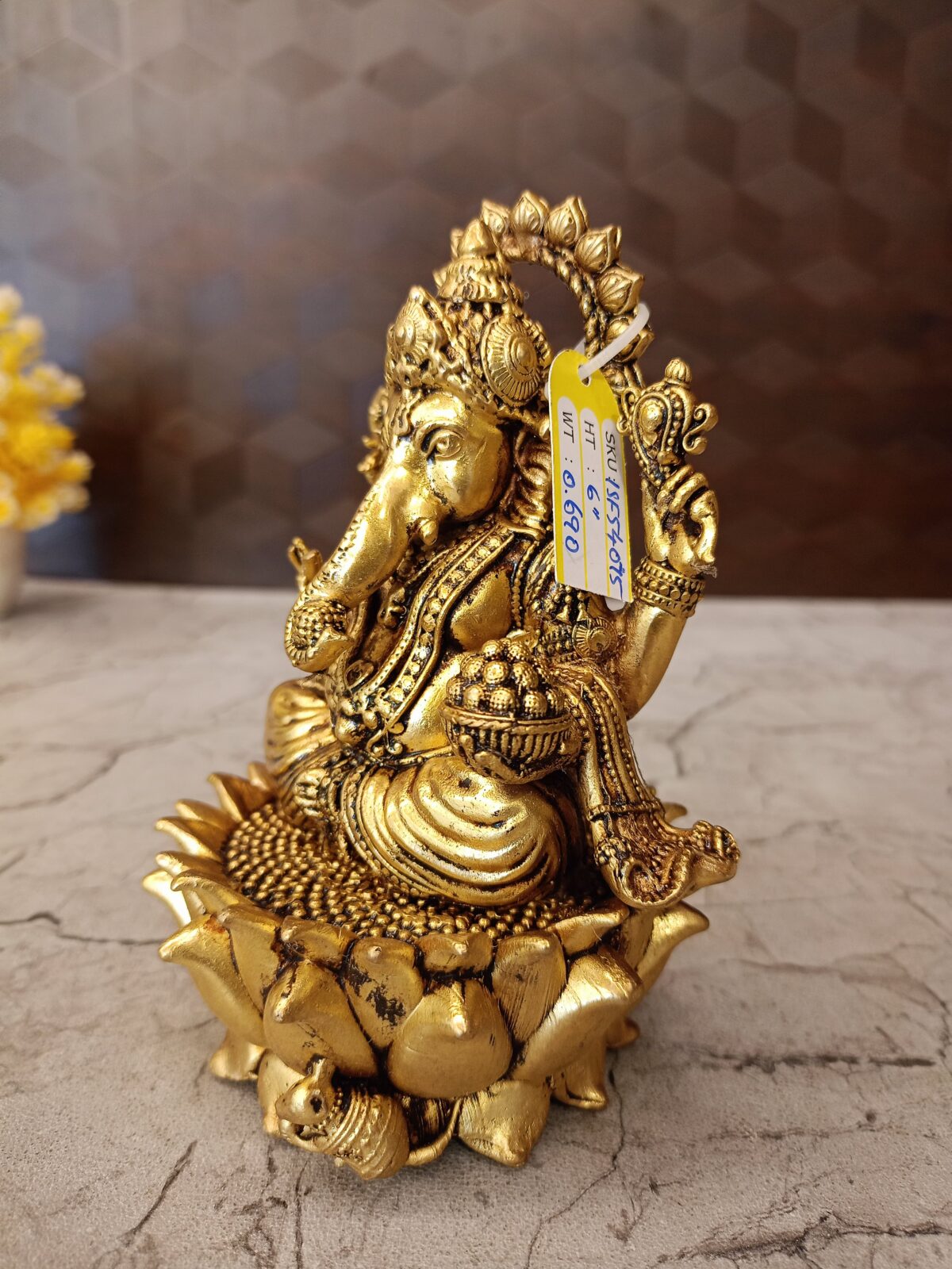 brass lotus ganesha pooja gift vgocart coimbatore india1 scaled