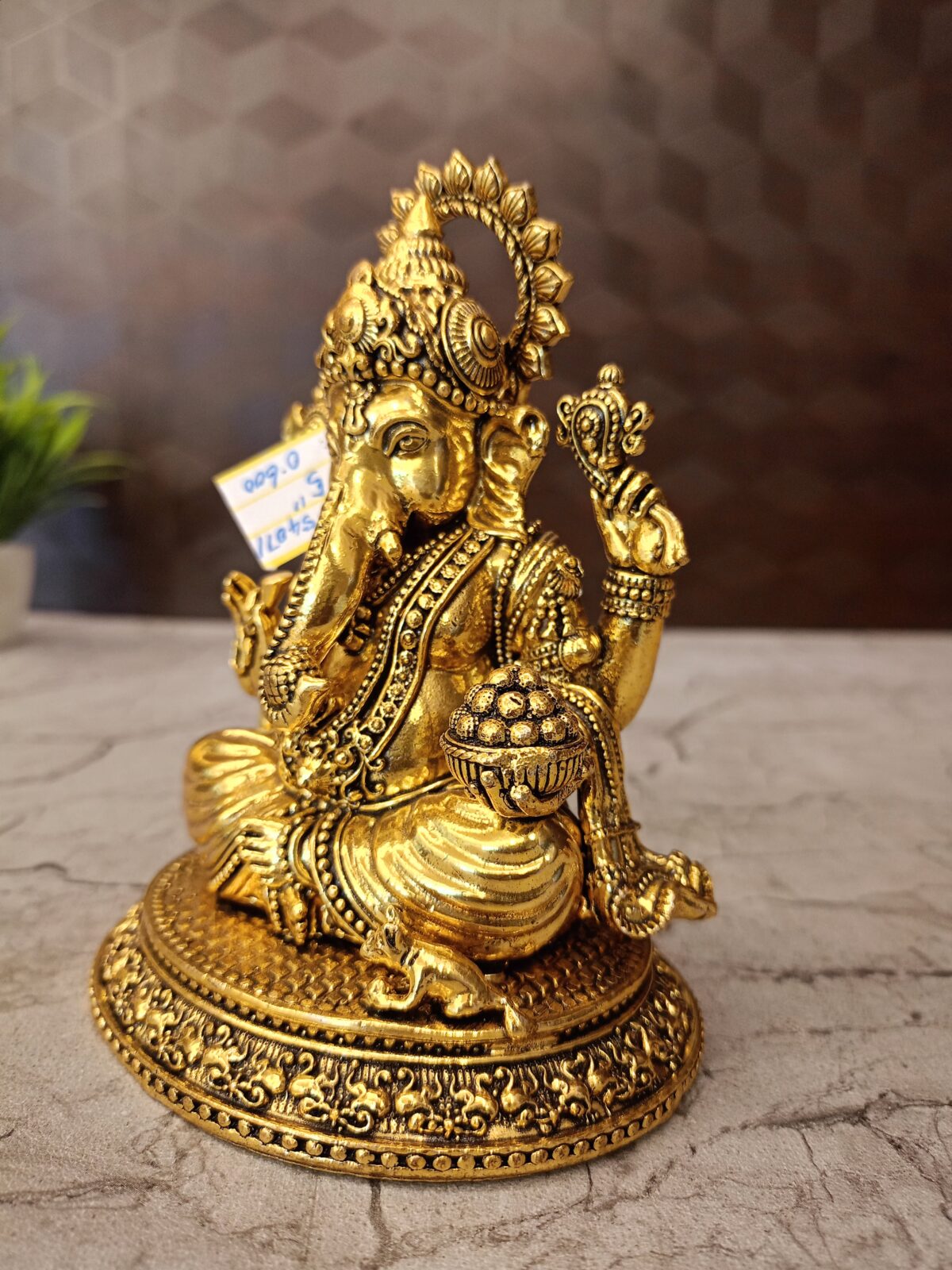 brass round base ganesha pooja gift vgocart coimbatore india5 scaled