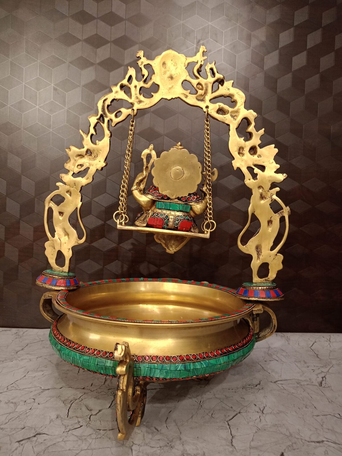 brass stone ganesha statue pooja gift vgocart coimbatore india1 scaled