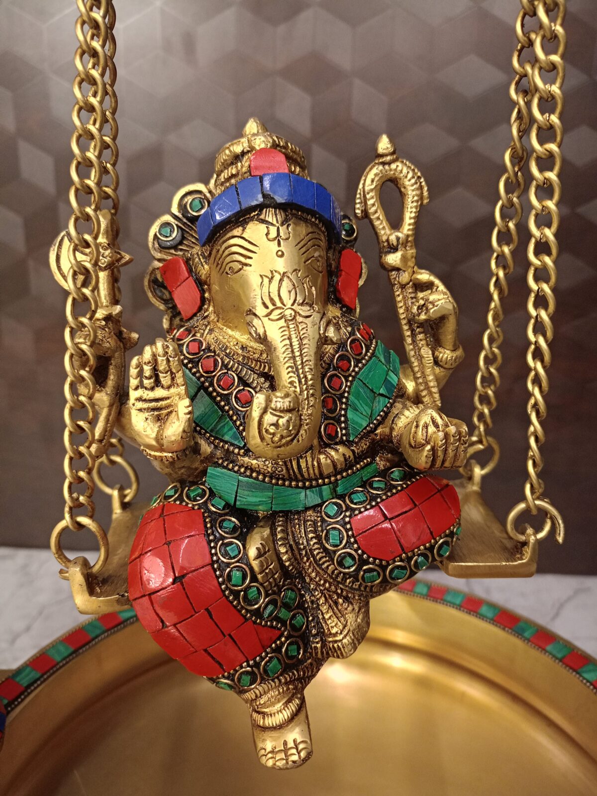 brass stone ganesha statue pooja gift vgocart coimbatore india3 scaled