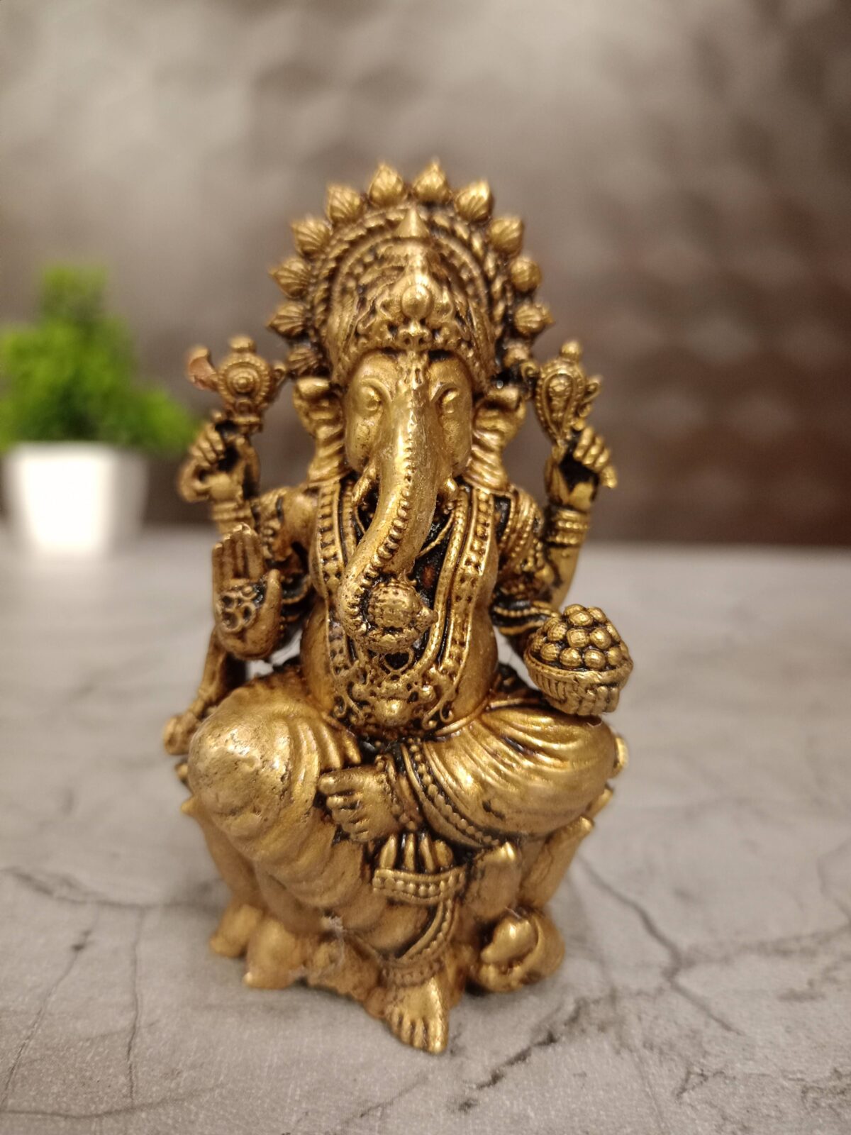 ganesha brass lotus base pooja gift vgocart coimbatore india scaled