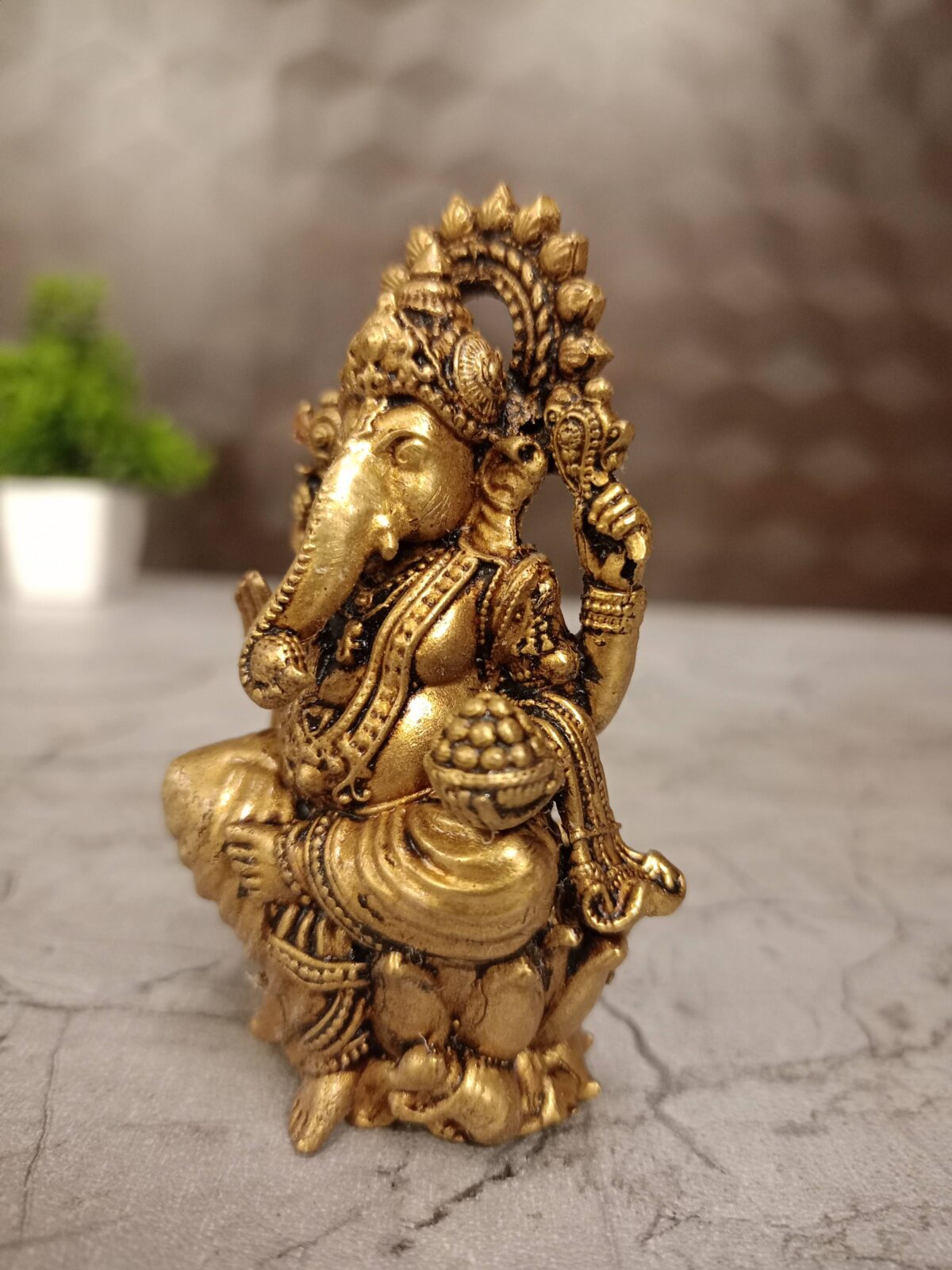 ganesha brass lotus base pooja gift vgocart coimbatore india1 scaled