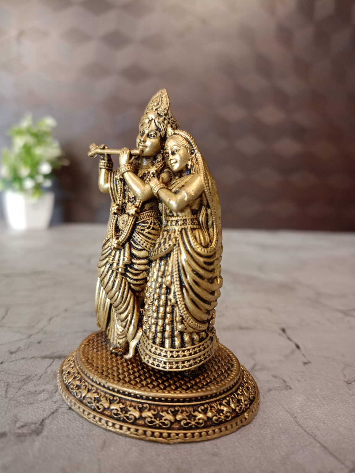 brass fine radha krishna idol pooja gift vgocart coimbatore india1 scaled