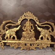 Buy Brass Gajalakshmi Statue For Pooja 11″