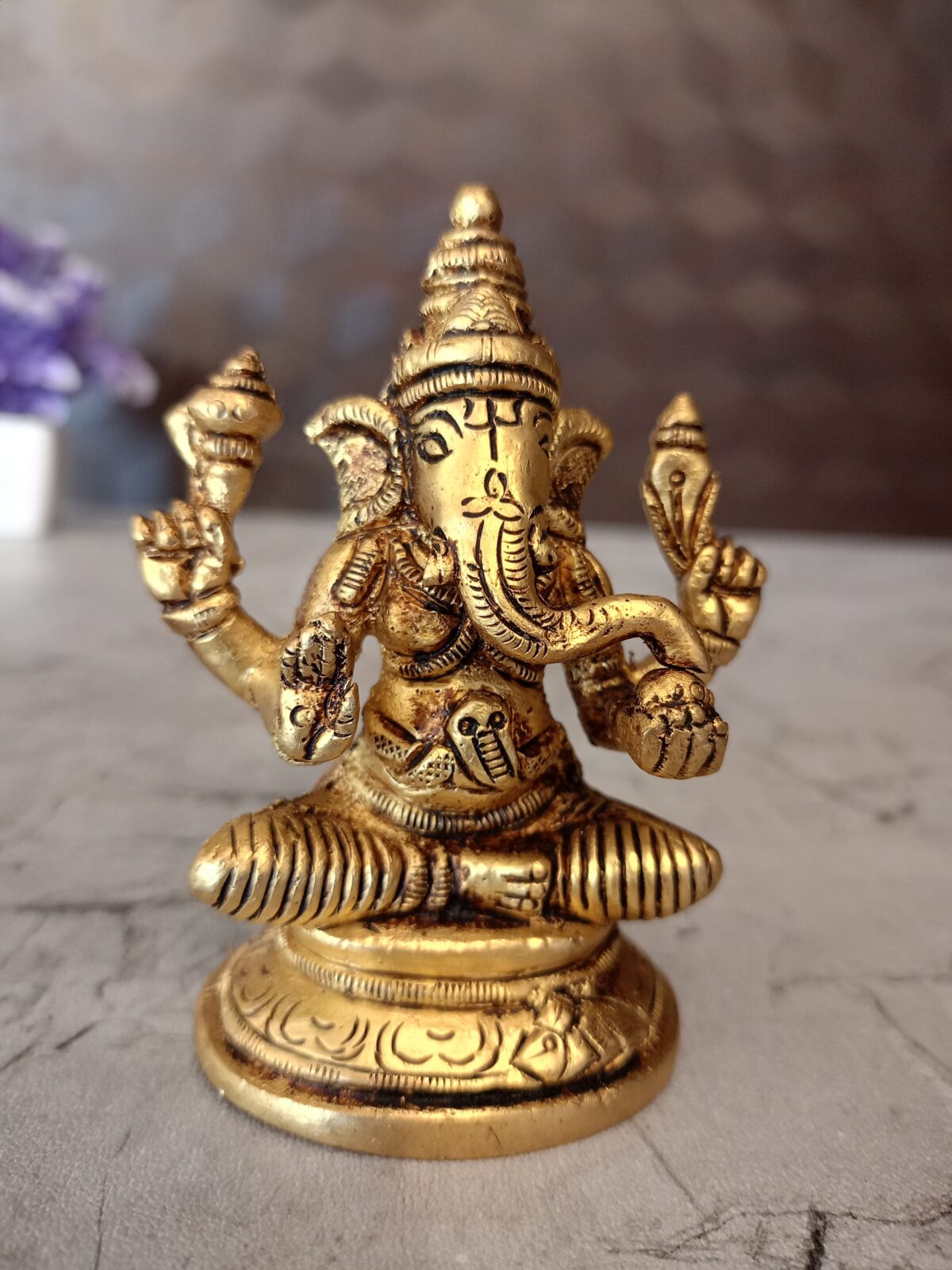 brass ganesha idol pooja gift vgocart coimbatore india scaled