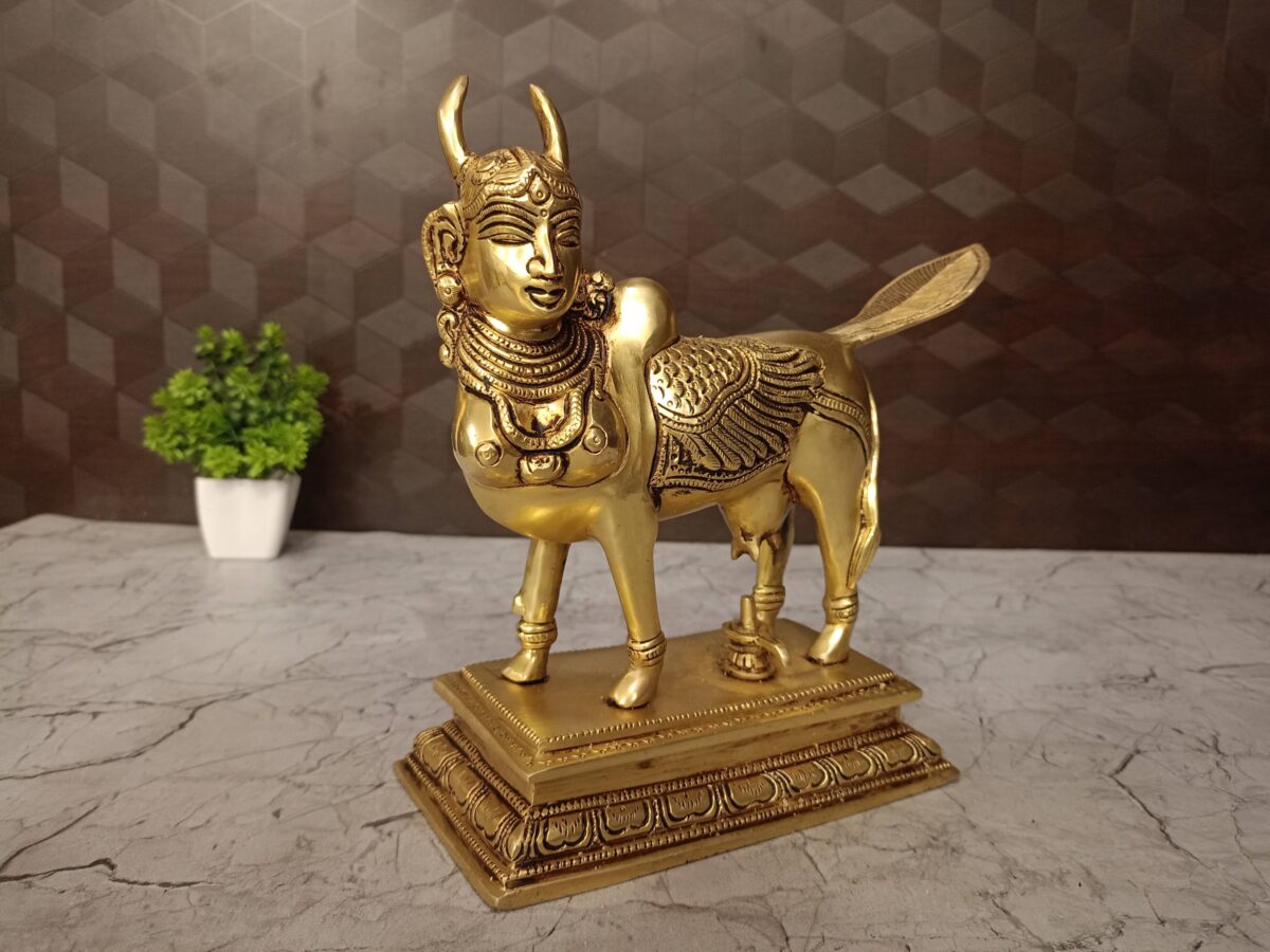 Buy Brass Superfine Kamadenu Statue 8.5″