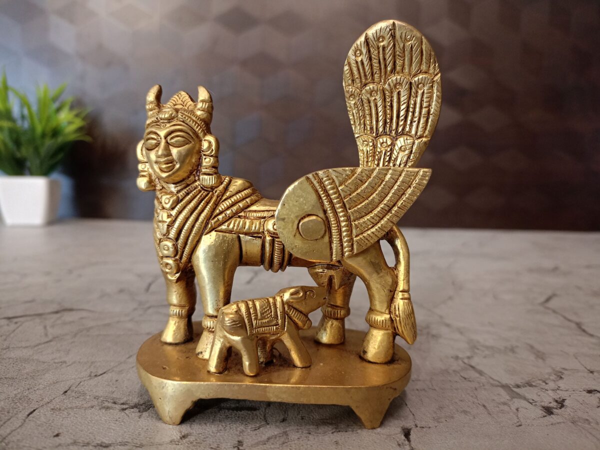 Buy Brass Kamadenu Statue 4″