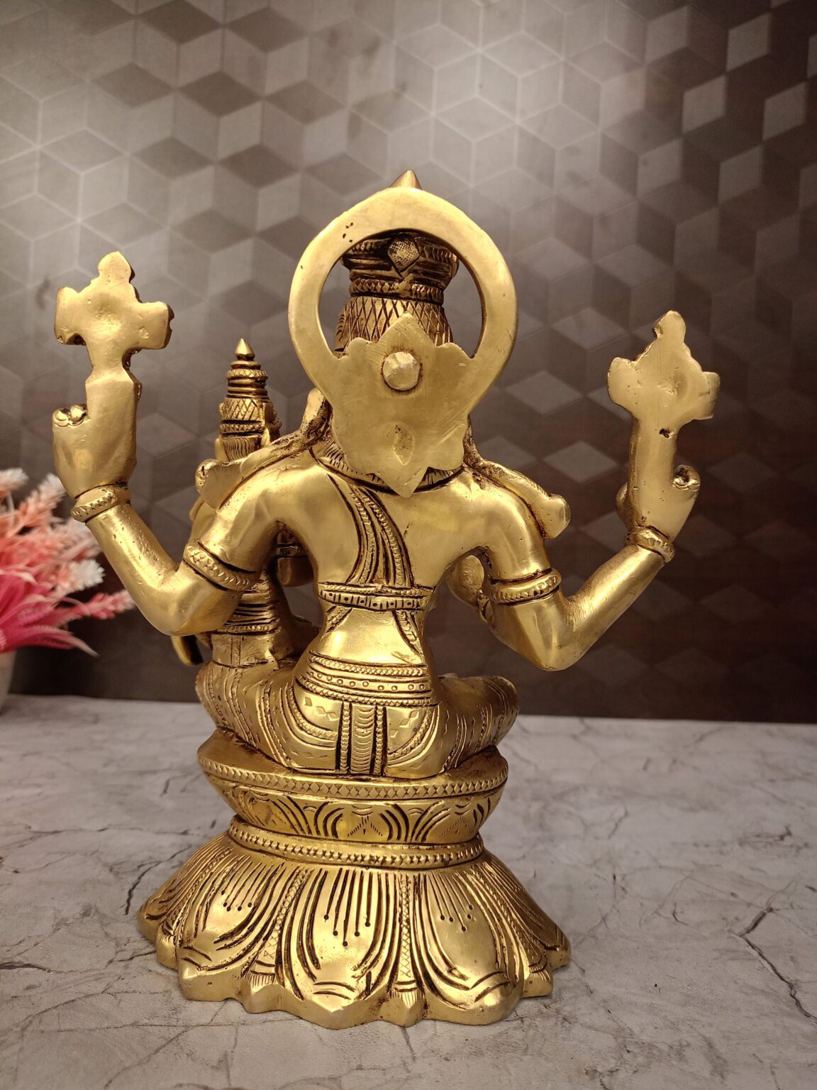 Buy Brass Superfine Lakshmi Hygrevar Statue 9″