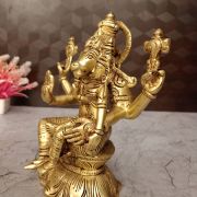 Buy Brass Superfine Lakshmi Hygrevar Statue 9″