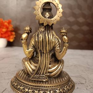 Buy Brass Lakshmi Statue Black Antique Finish 5.5″