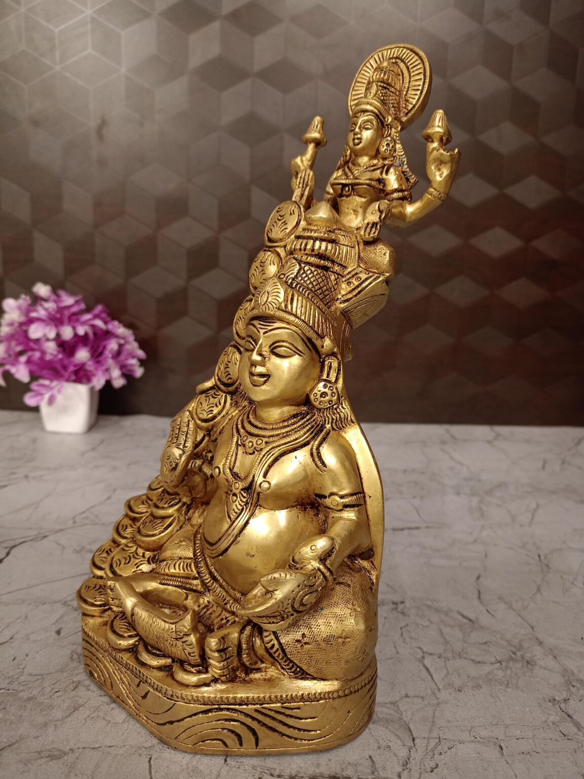 Buy Brass Lakshmi Kuberar Statue 10″