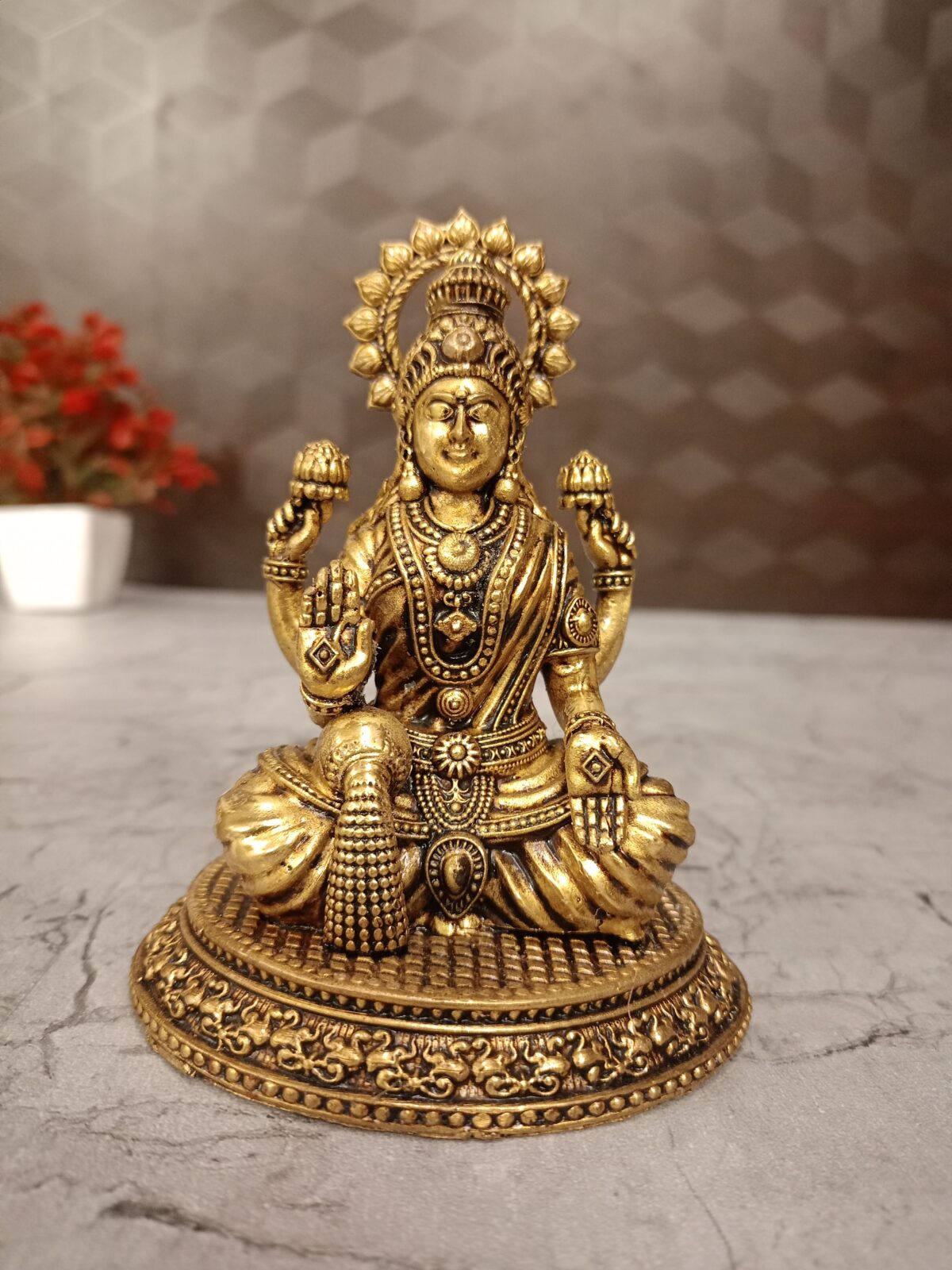 brass lakshmi sitting pooja gift vgocart coimbatore india scaled
