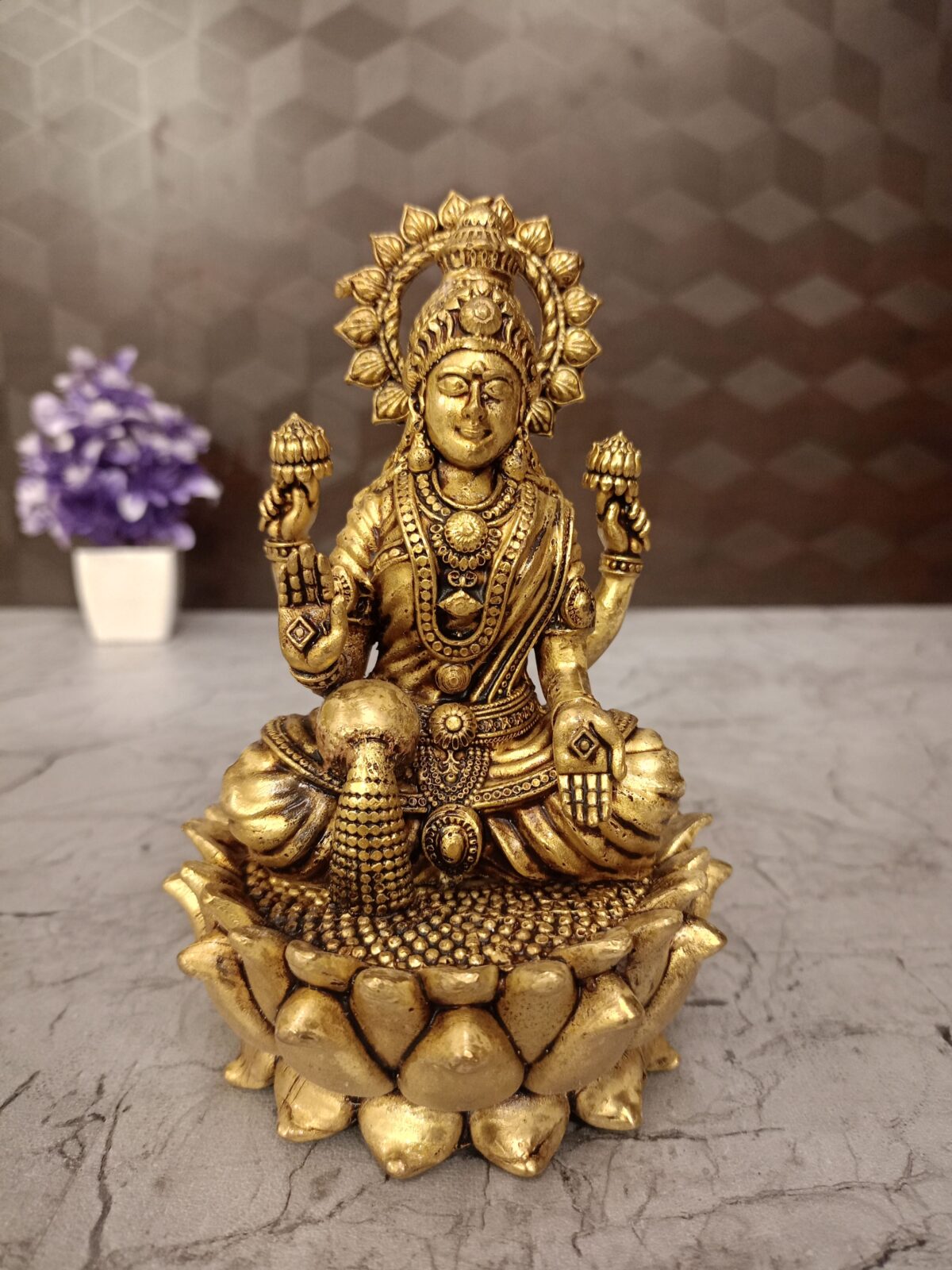 brass lotus lakshmi idol pooja vgocart coimbatore india scaled