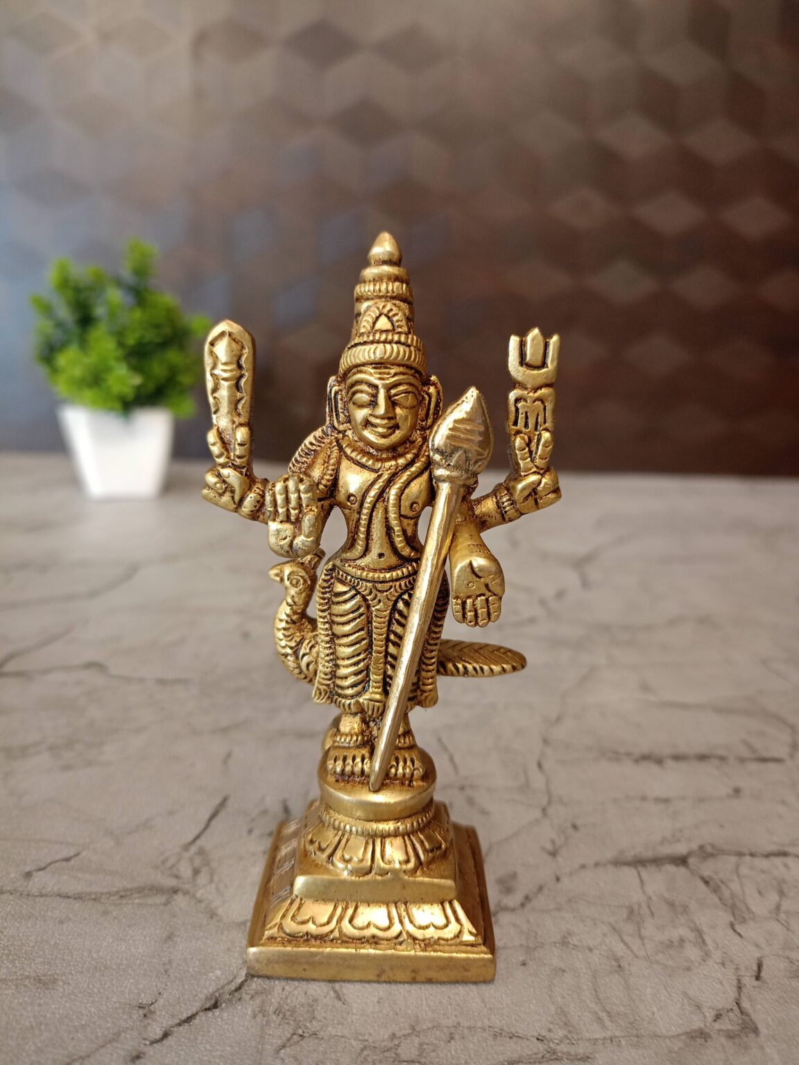 Buy Brass Murugan Statue 4″