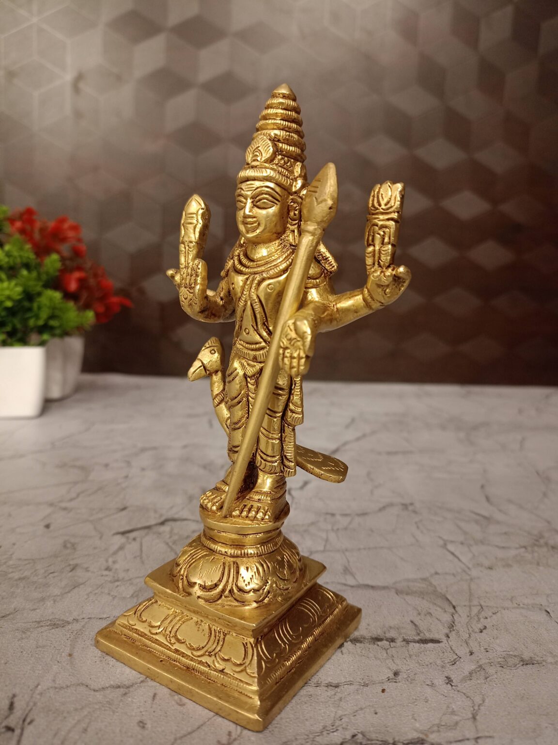 Buy Brass Murugan Idol 6″