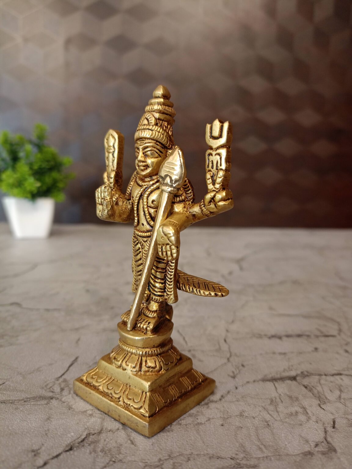 Buy Brass Murugan Statue 4″