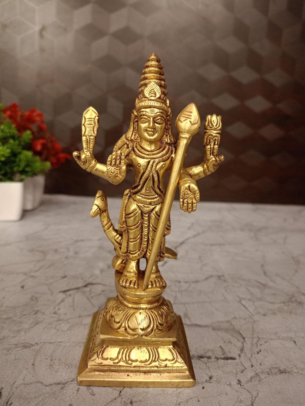 Buy Brass Murugan Idol 6″