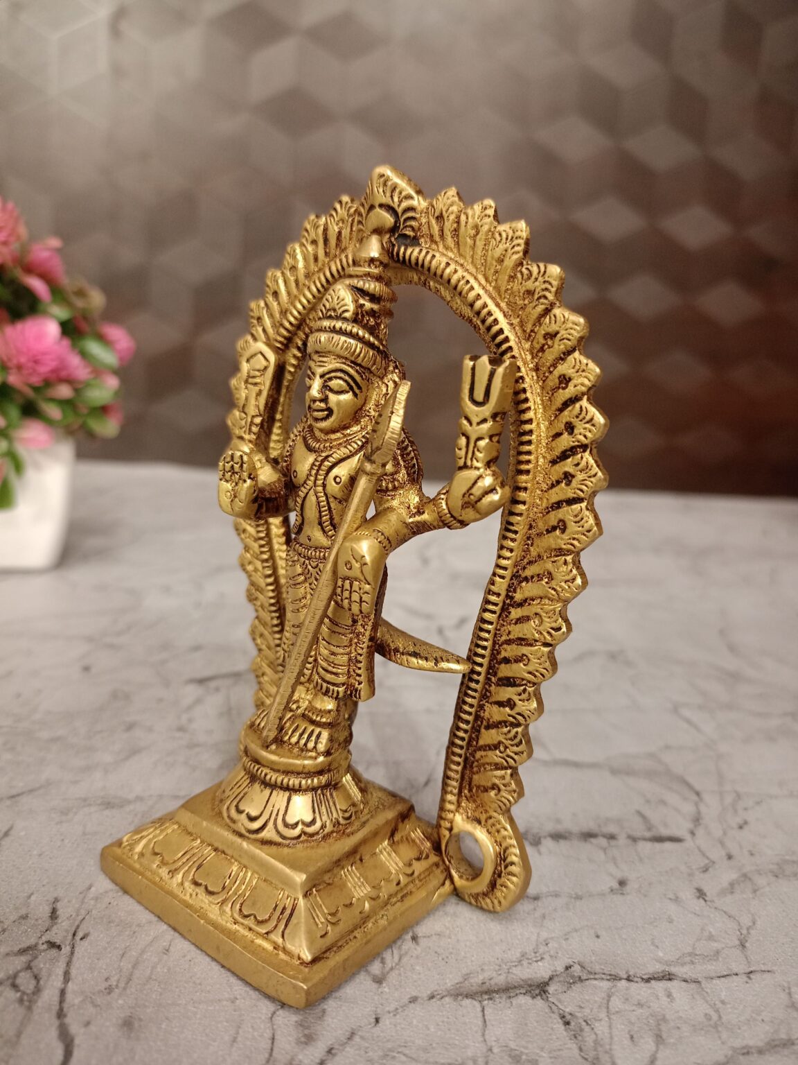 Buy Brass Arch Murugan Statue 5″