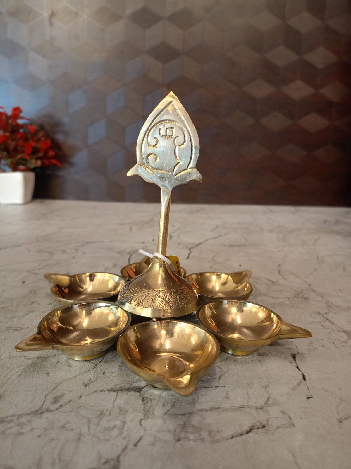 brass om diya pooja gift vgocart coimbatore india scaled