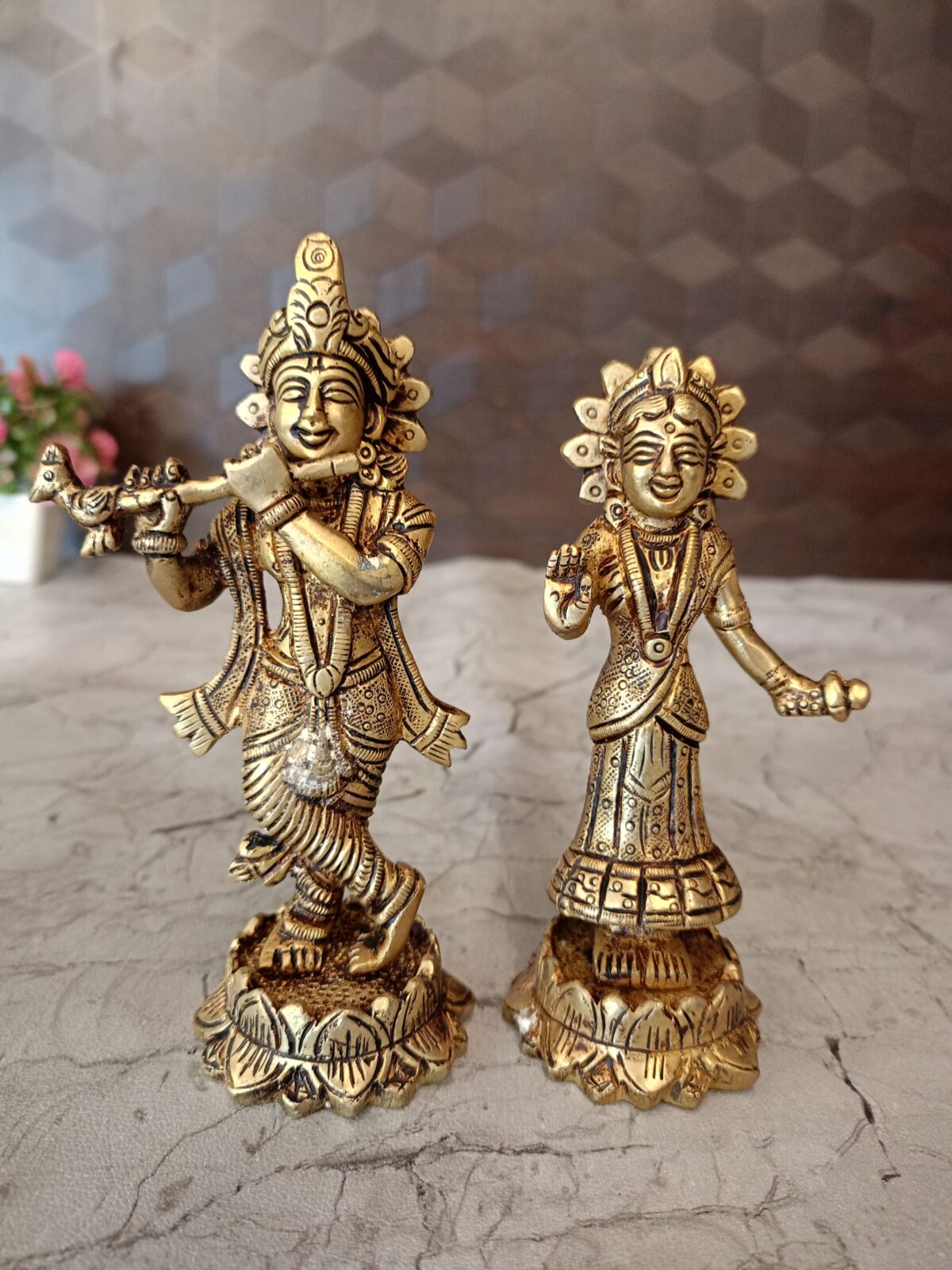 brass radha krishna idol pooja gift vgocart coimbatore india 1 scaled