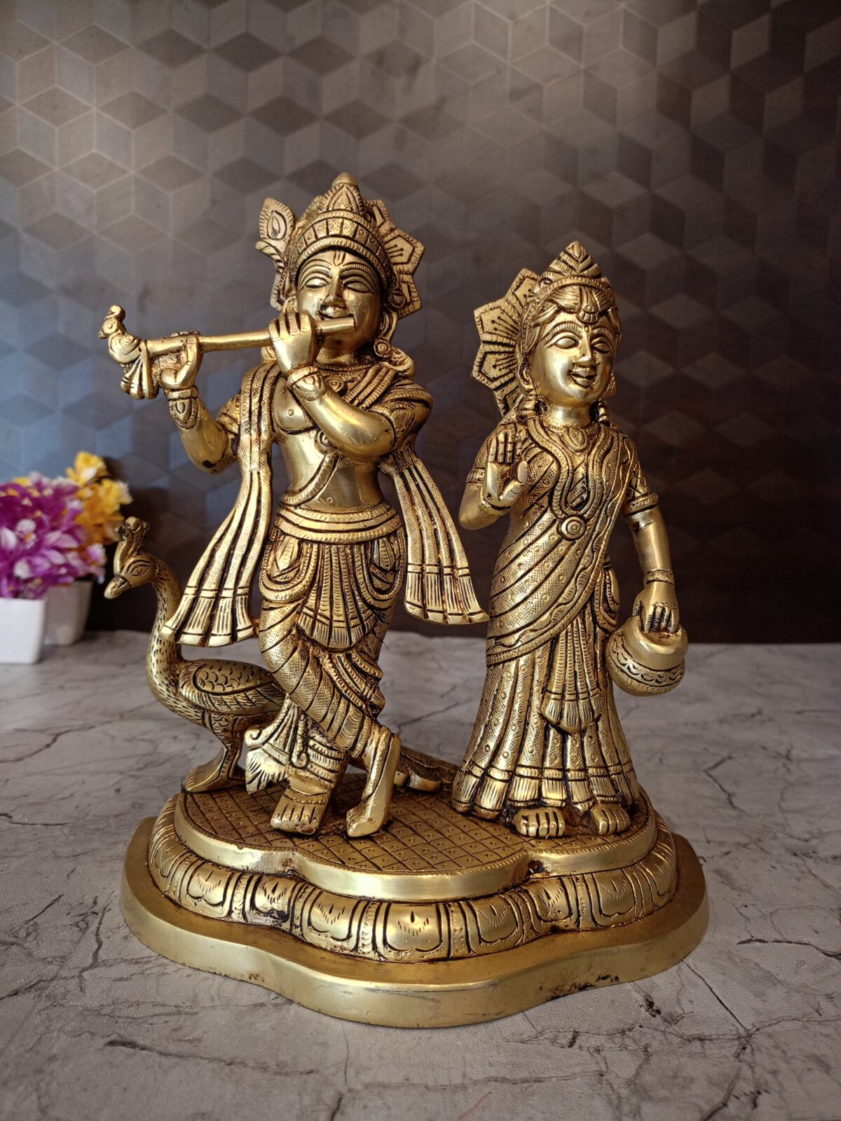 brass radha krishna idol pooja gift vgocart coimbatore india 2 scaled