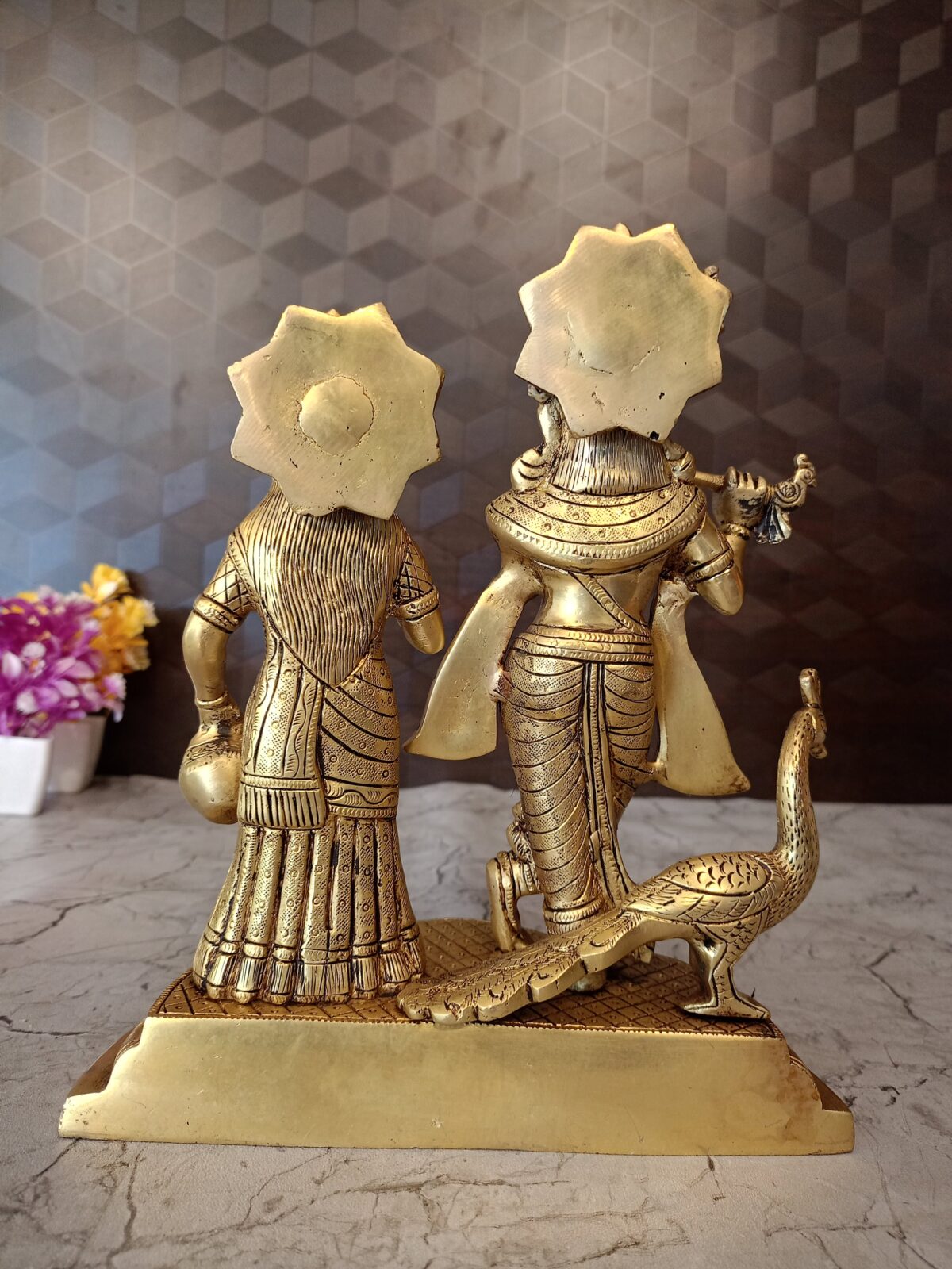 brass radha krishna idol pooja gift vgocart coimbatore india4 3 scaled