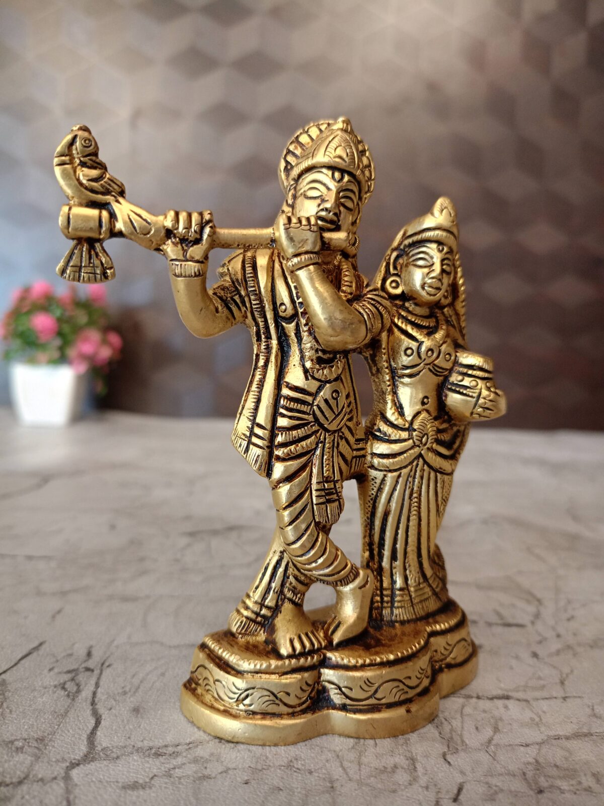 brass radha krishna statue pooja gift decor vgocart coimbatore india2 scaled
