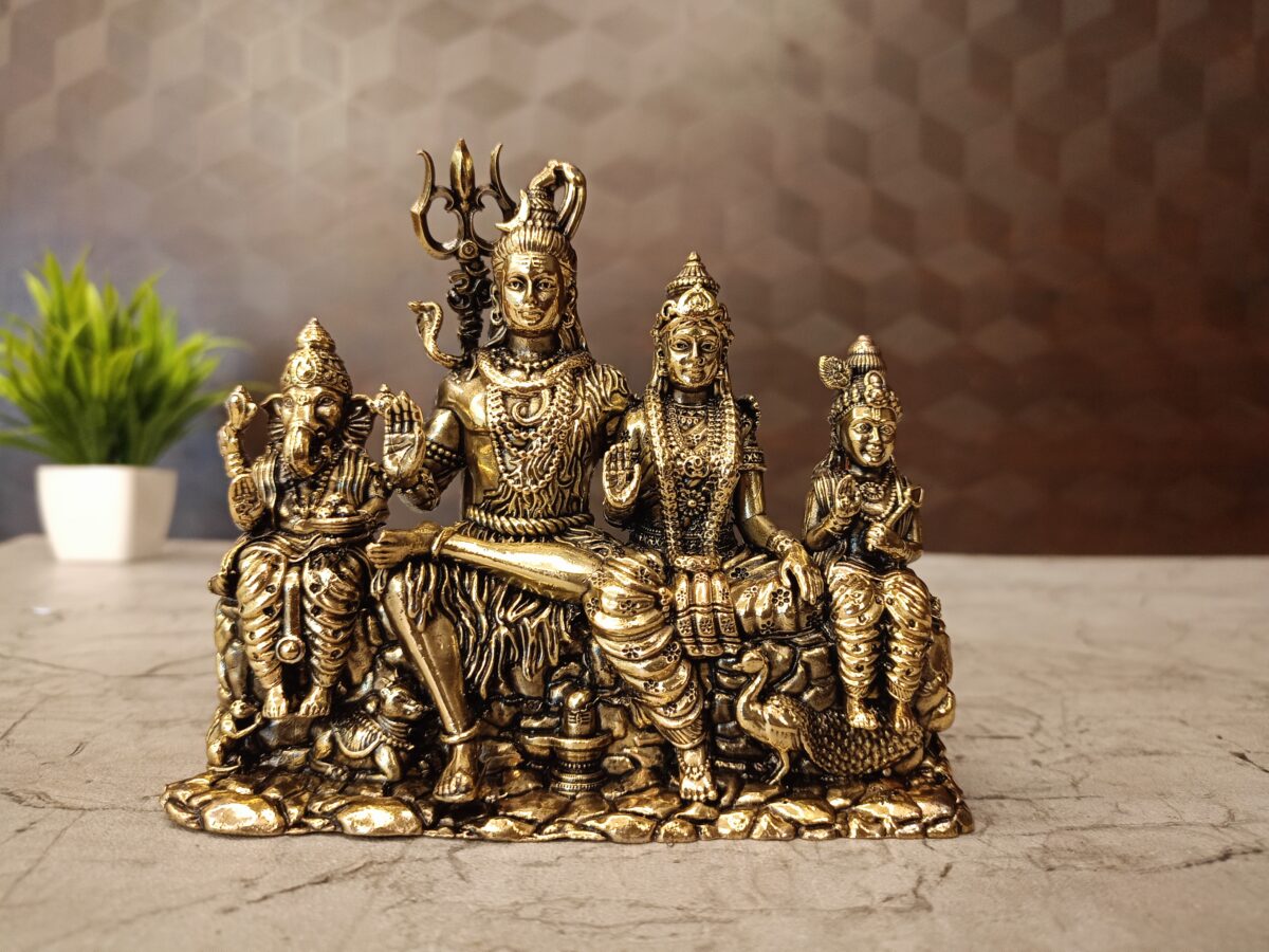 brass shiva family idol pooja gift vgocart coimbatore india scaled