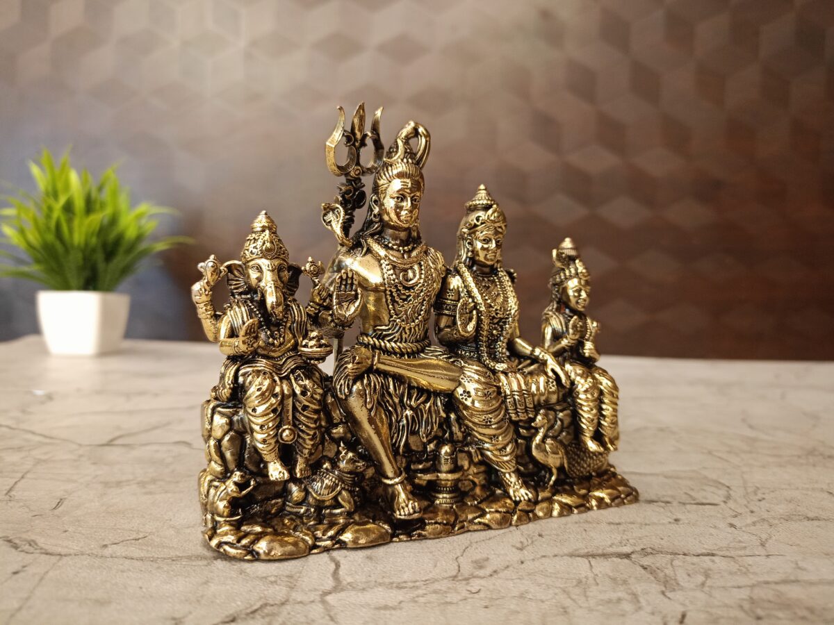 brass shiva family idol pooja gift vgocart coimbatore india1 scaled