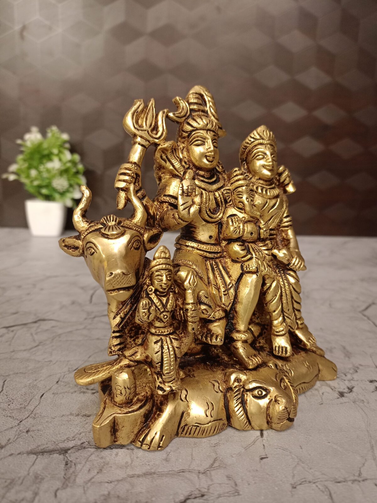 brass shiva family pooja gift vgocart coimbatore india1 scaled