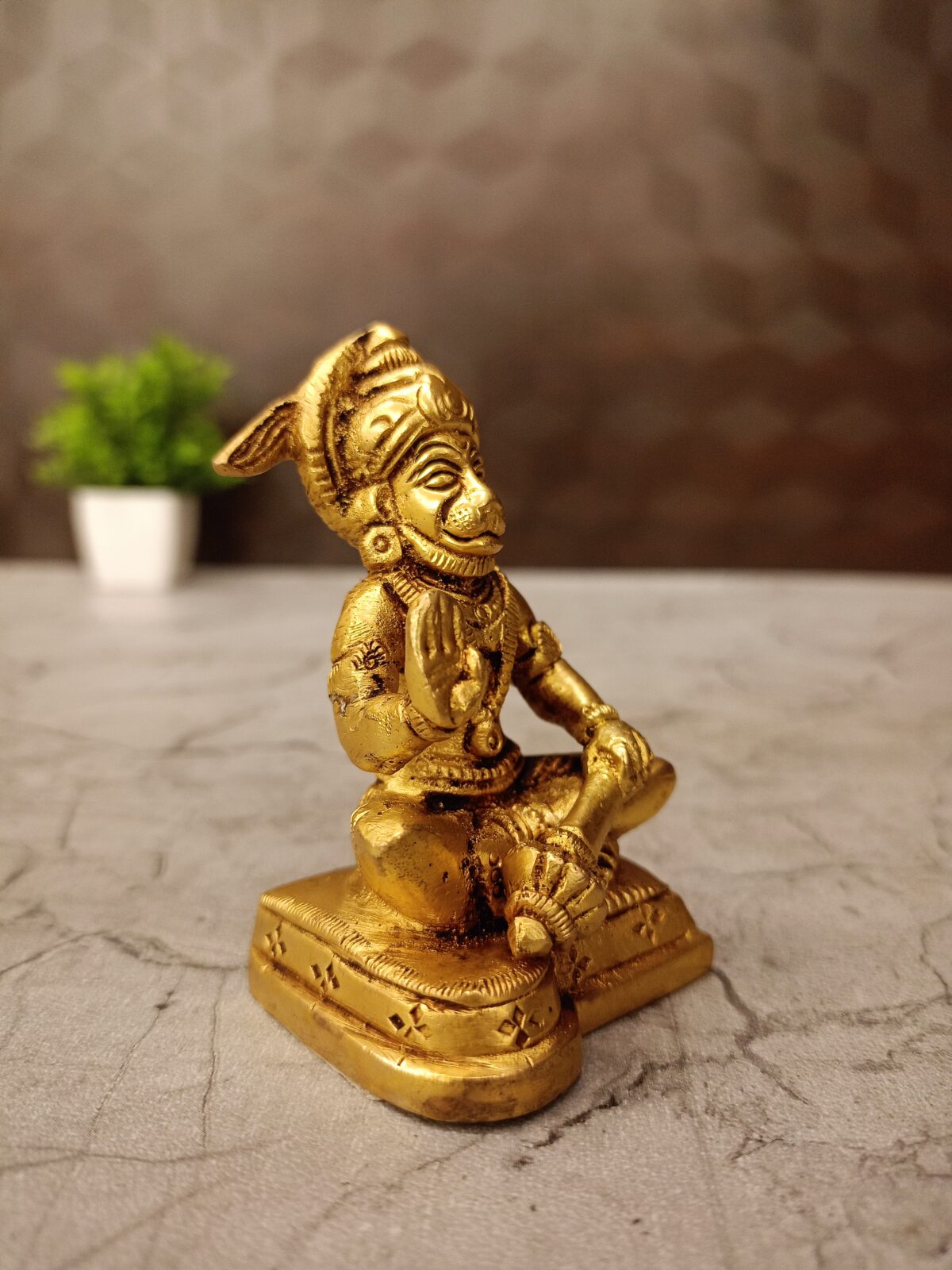 brass small hanuman idol pooja gift vgocart coimbatore india2 1 scaled