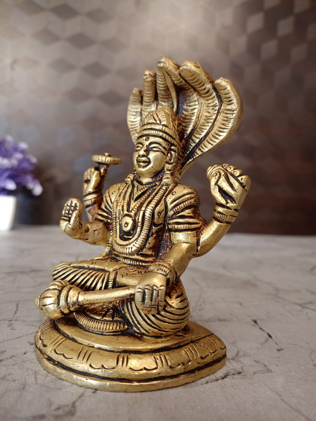 brass vishnu idol pooja gift vgocart coimbatore india1 scaled