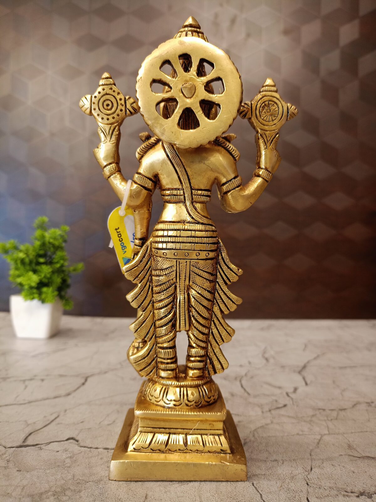 brass vishnu idol pooja gift vgocart coimbatore india2 1 scaled
