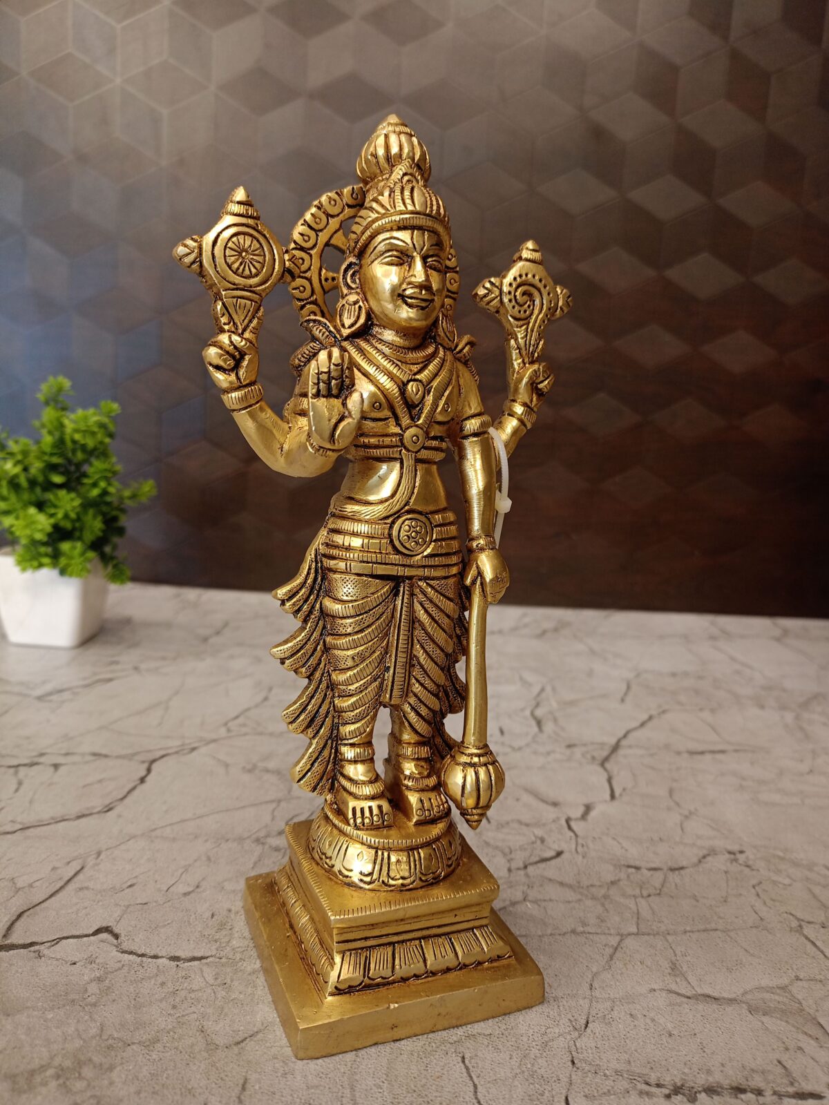 brass vishnu idol pooja gift vgocart coimbatore india3 1 scaled