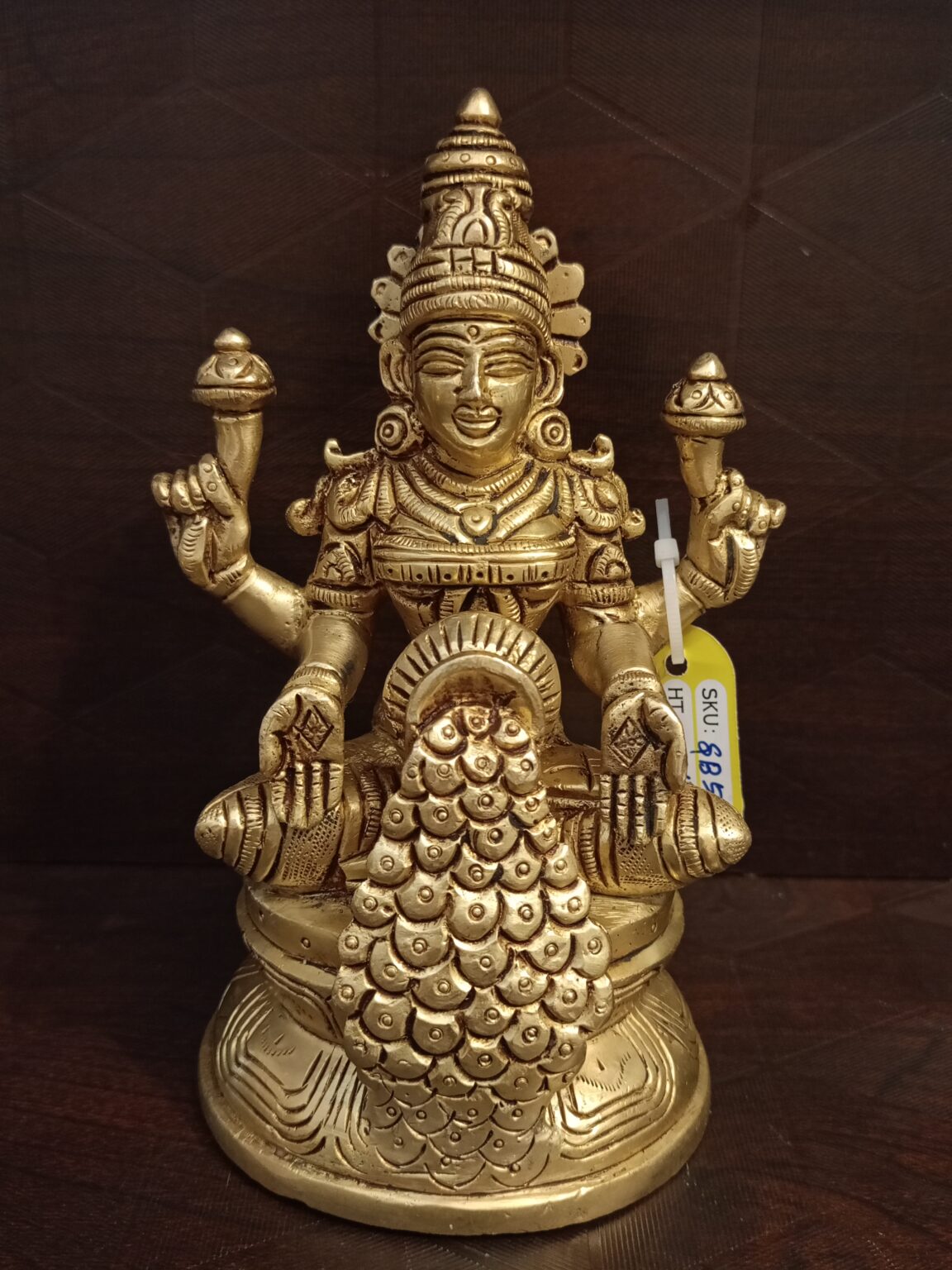 Buy Brass Mahalakshmi With Coins 6″