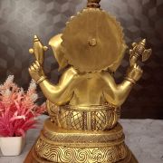 Buy Brass Ashta Ganesha sitting On Square Base 13″