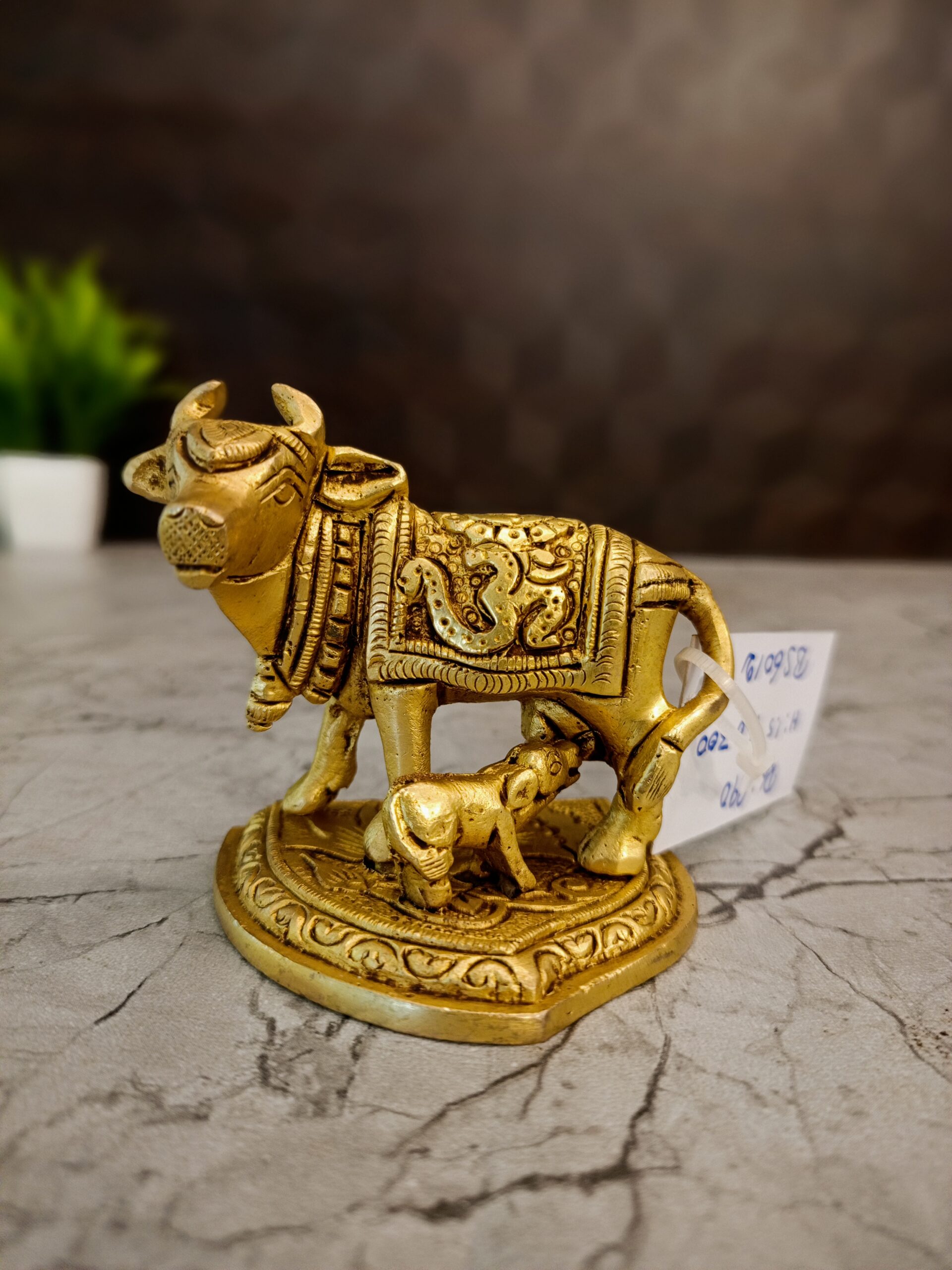 oplus_1072 Brass Cow and Calf Idol 1.5" - Image 1