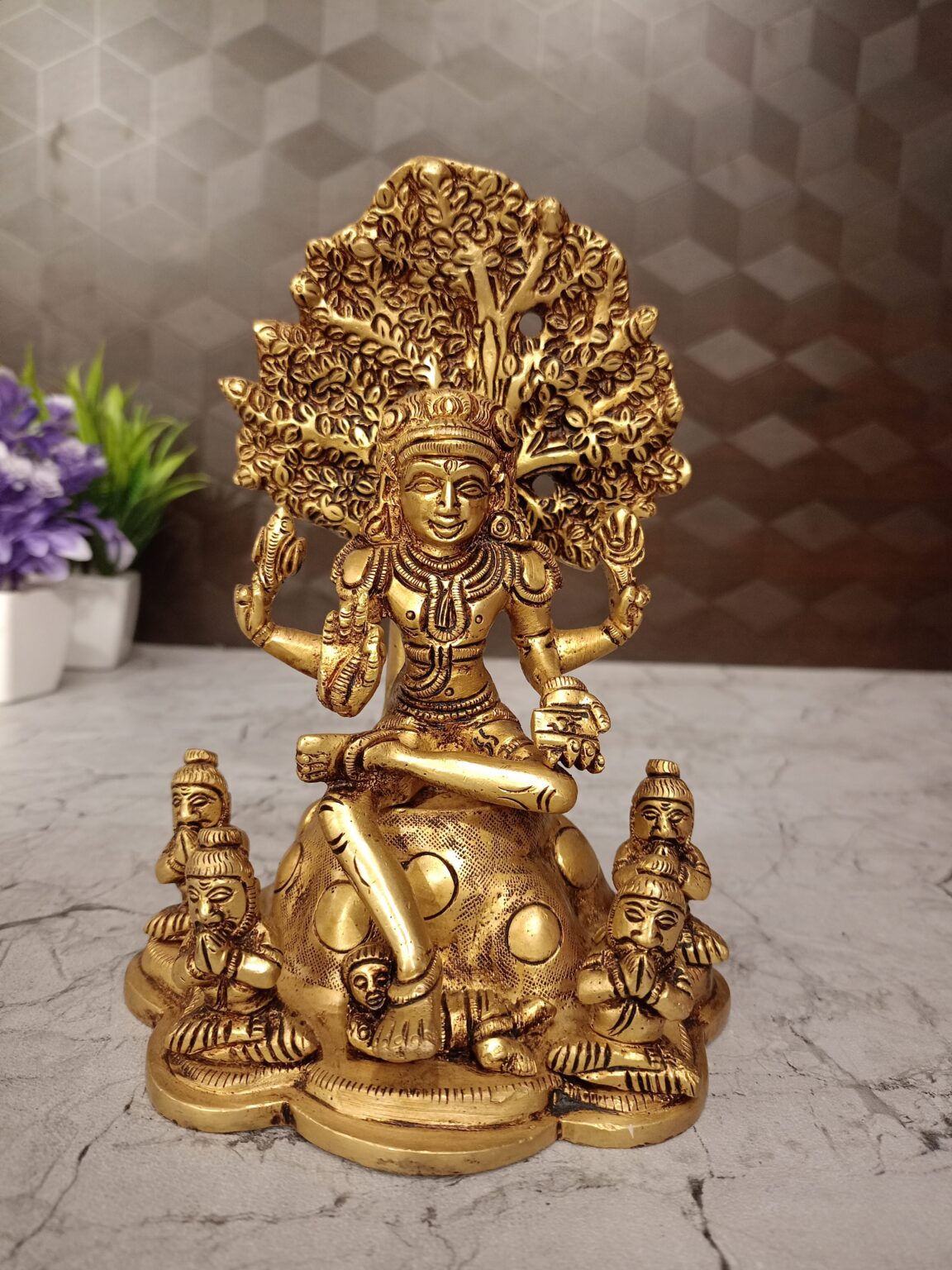 Dakshinamurthy brass idol 7″