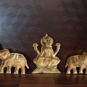 Brass Gajalakshmi Wall Mount 10.5″