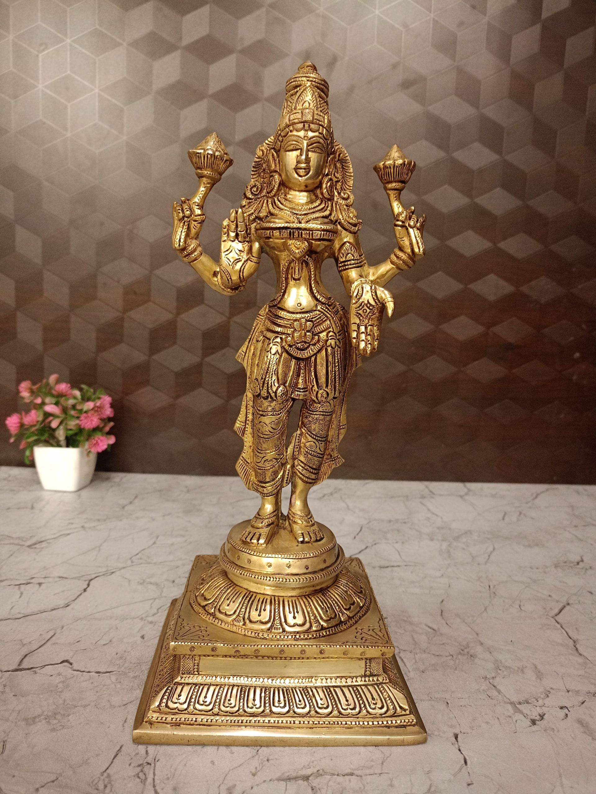 Buy Brass Lakshmi Statue 13.5″