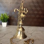 Buy Brass Ganesha With Bell Wall Hanging 23″