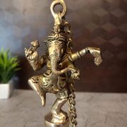 Buy Brass Ganesha With Bell Wall Hanging 23″