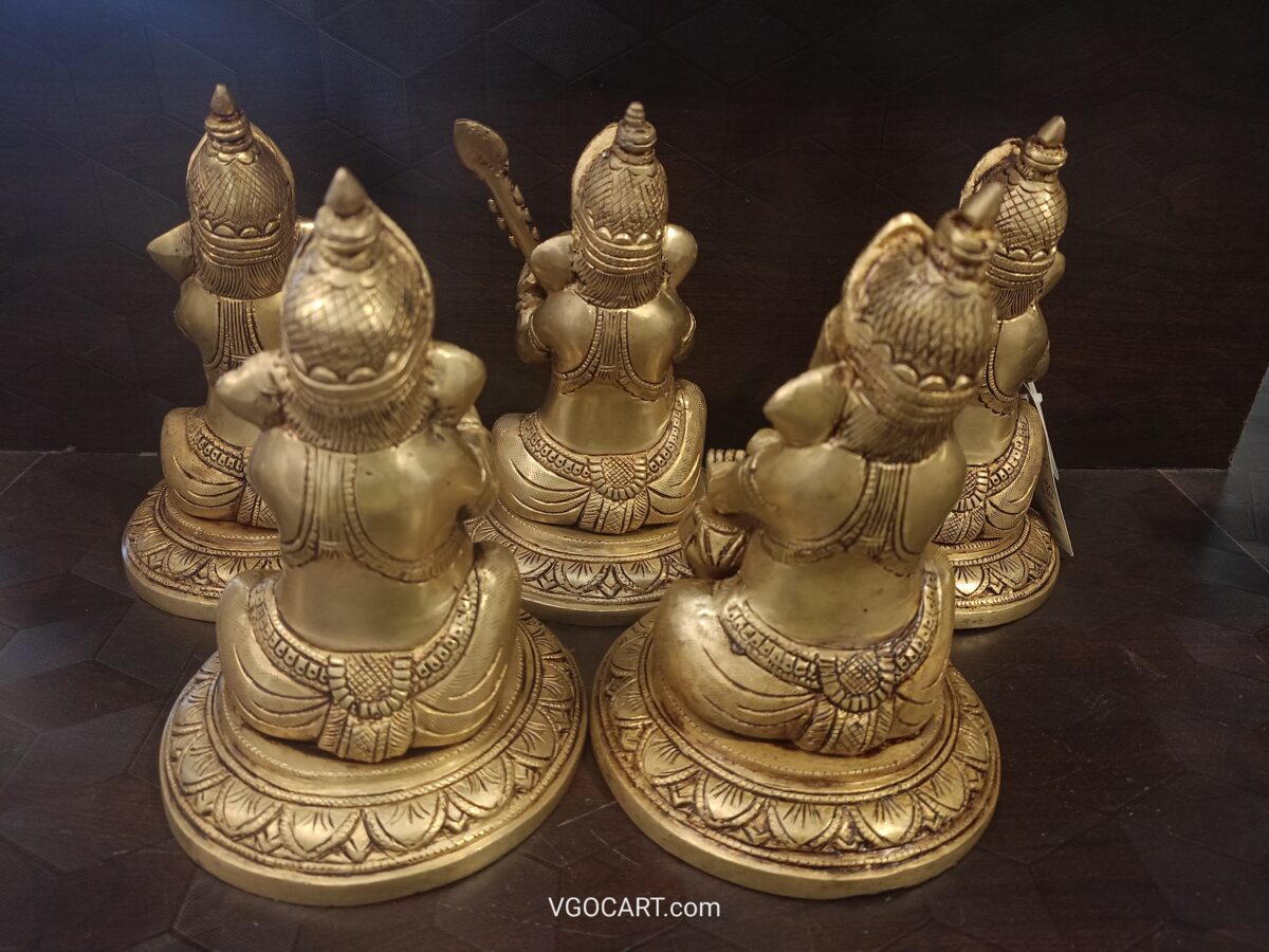 Buy Brass Music Set Ganesha 7″