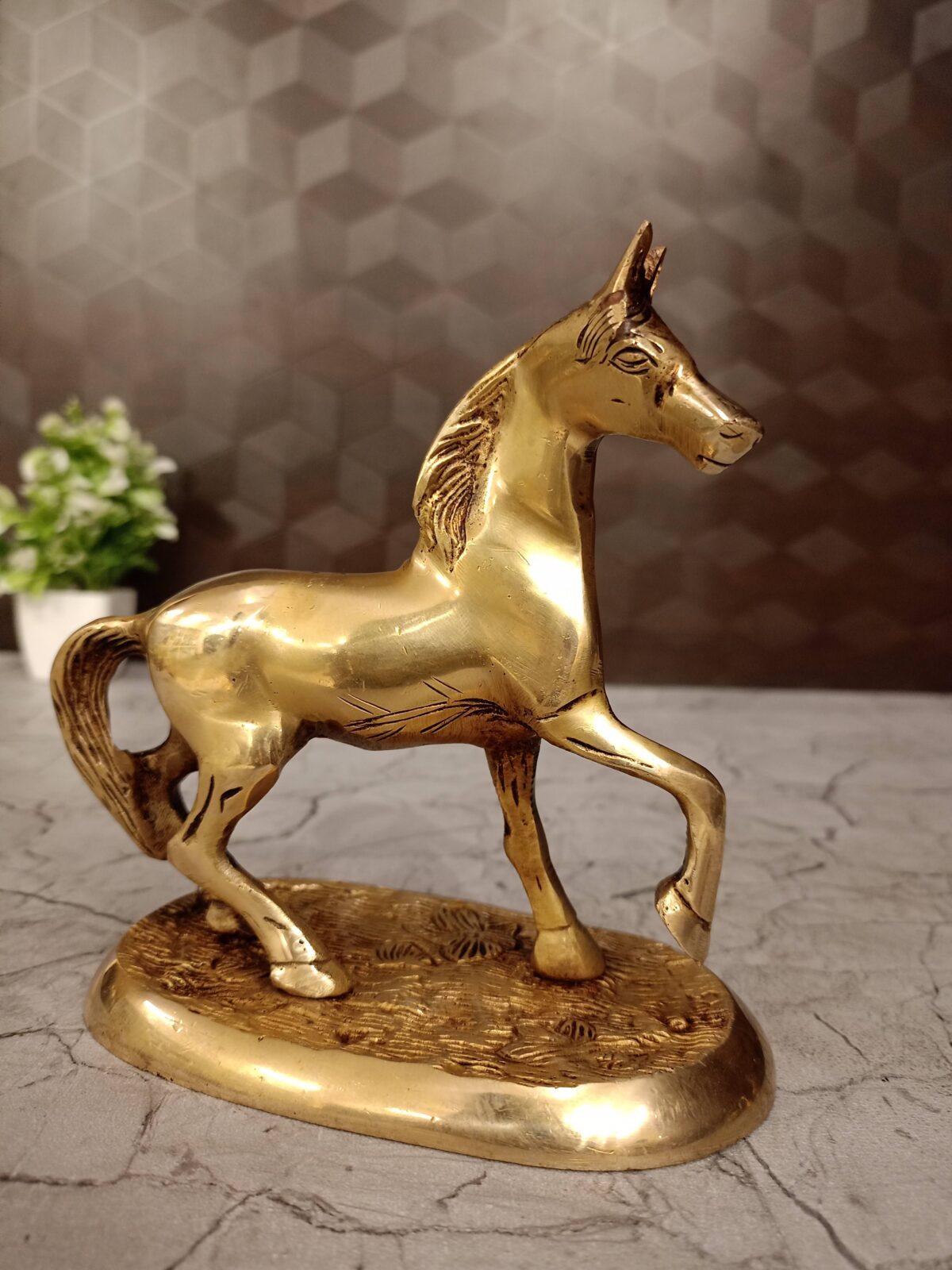 brass horse gift home decor vgocart coimbatore india2 scaled