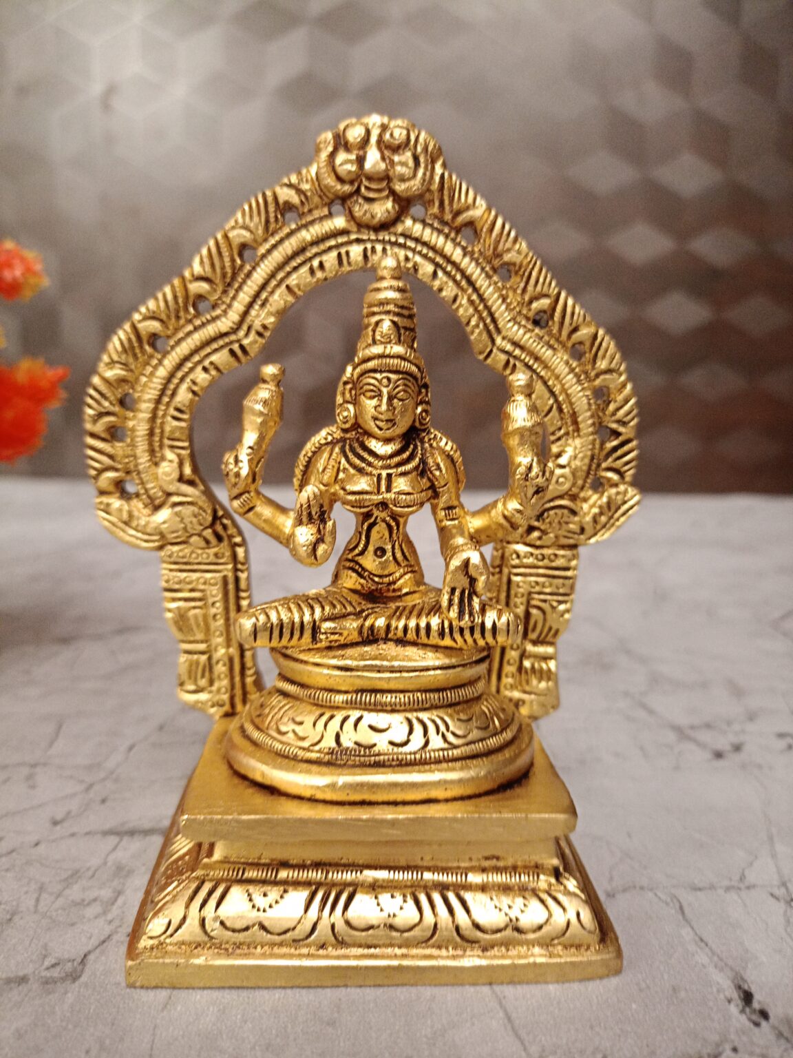 Buy Brass Lakshmi With Arch Statue 5″