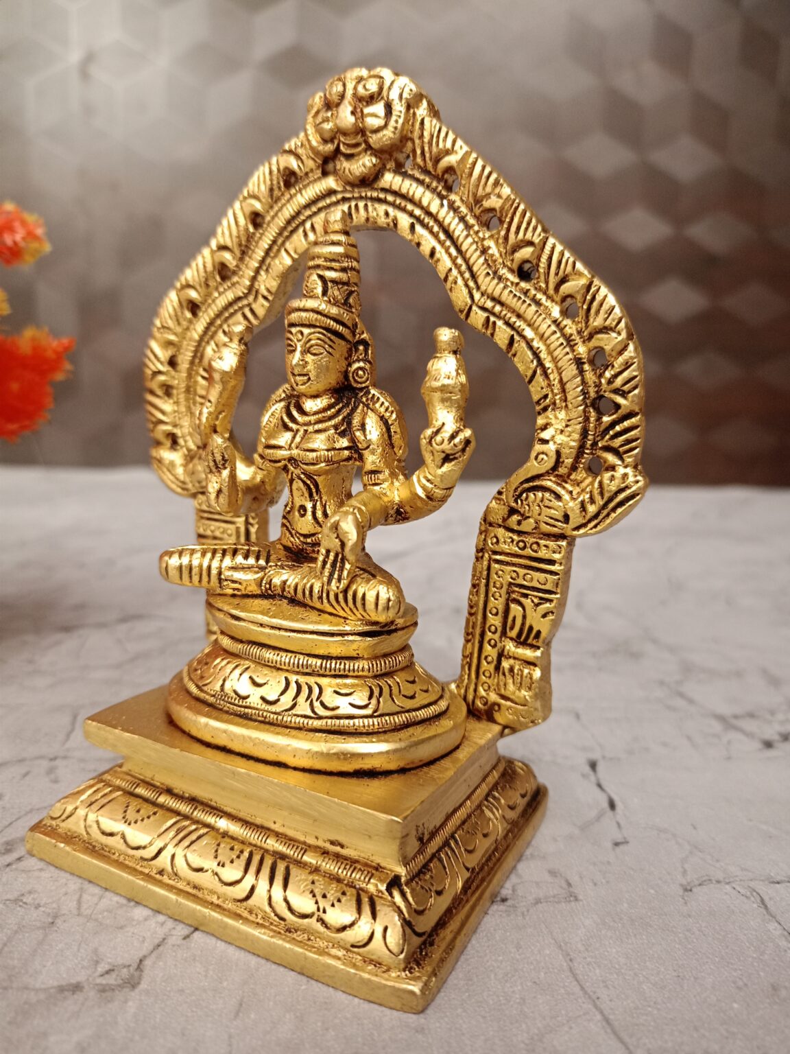 Buy Brass Lakshmi With Arch Statue 5″