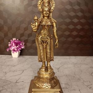 Brass Gandhimathi Ammal For Pooja 12.5″