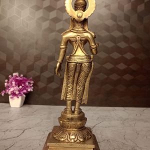 Brass Gandhimathi Ammal For Pooja 12.5″