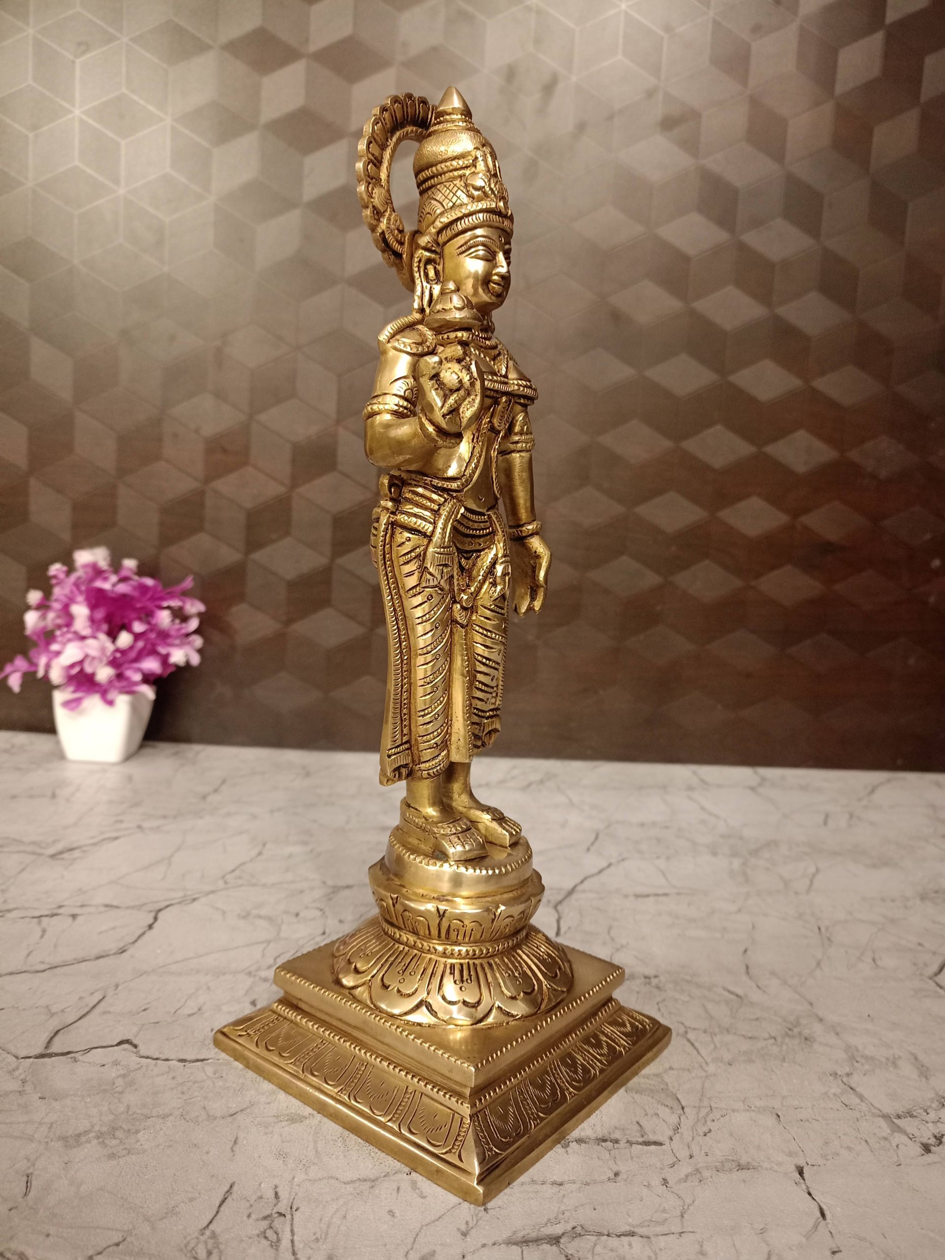 Brass Gandhimathi Ammal For Pooja 12.5″