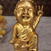 Buy Brass Babe Laughing Buddhas Statue 7.5″